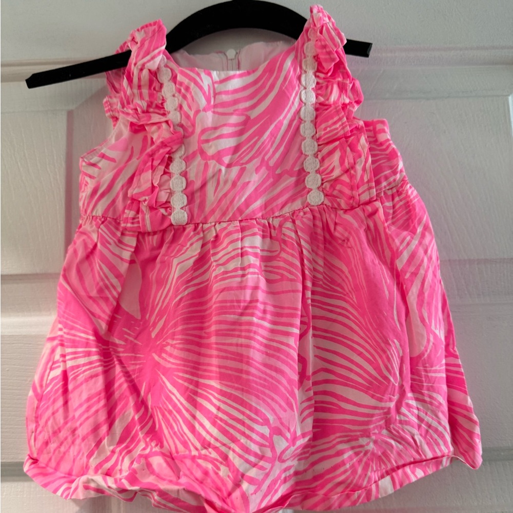 Lilly Pulitzer Bright Pink Striped Dress